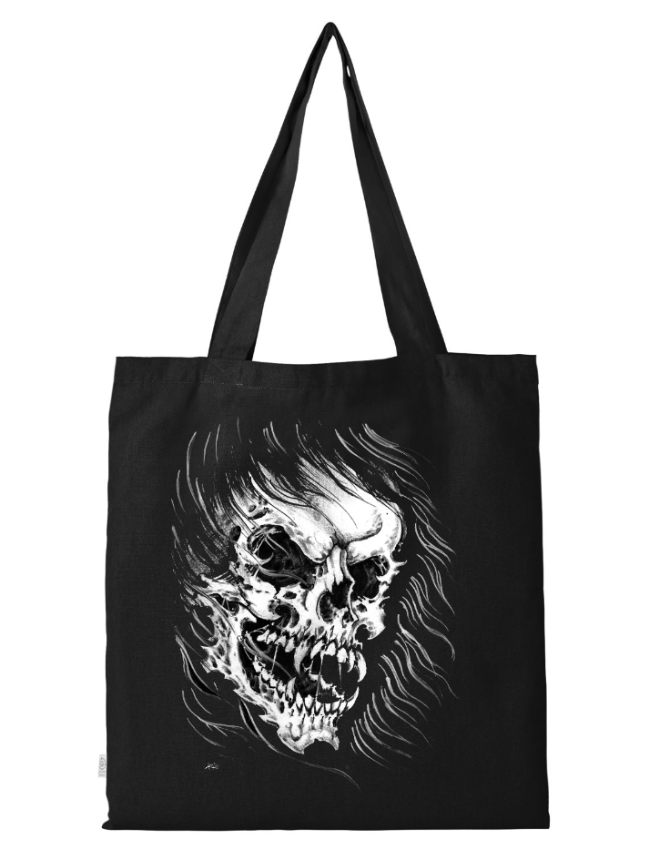 Tribal "Paul Jeffries" Skull Design Tote