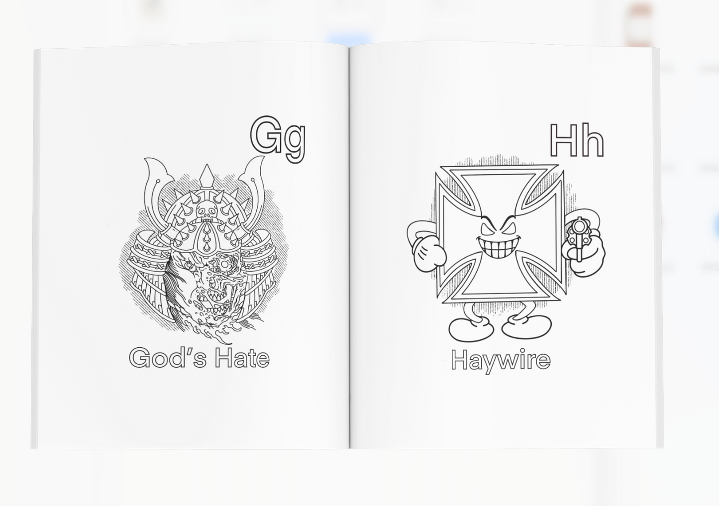 NEW Hardcore Coloring Book